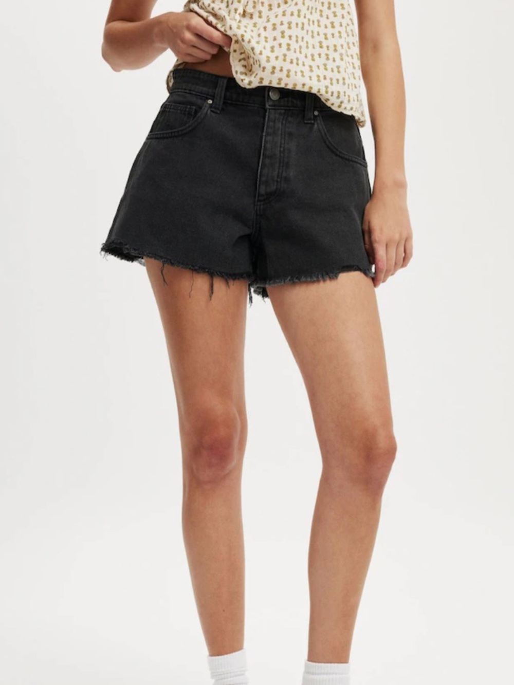 Cotton On Black Denim Shorts